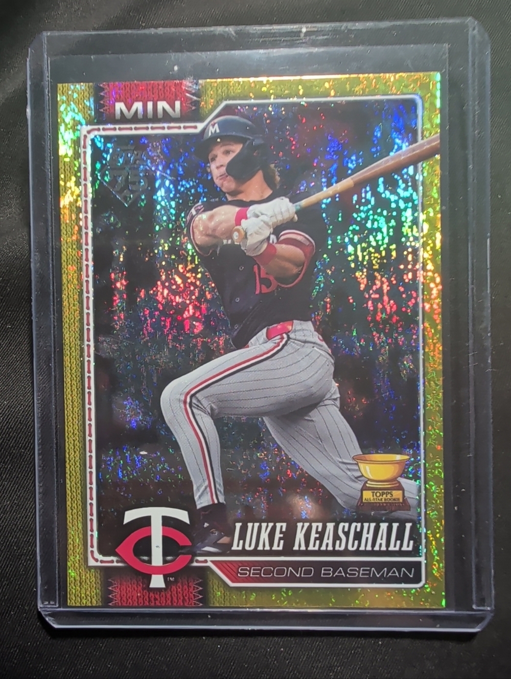 Luke Keaschall -2026 Topps Series 1 Rookie #3  Yellow Holofoil Twins /399